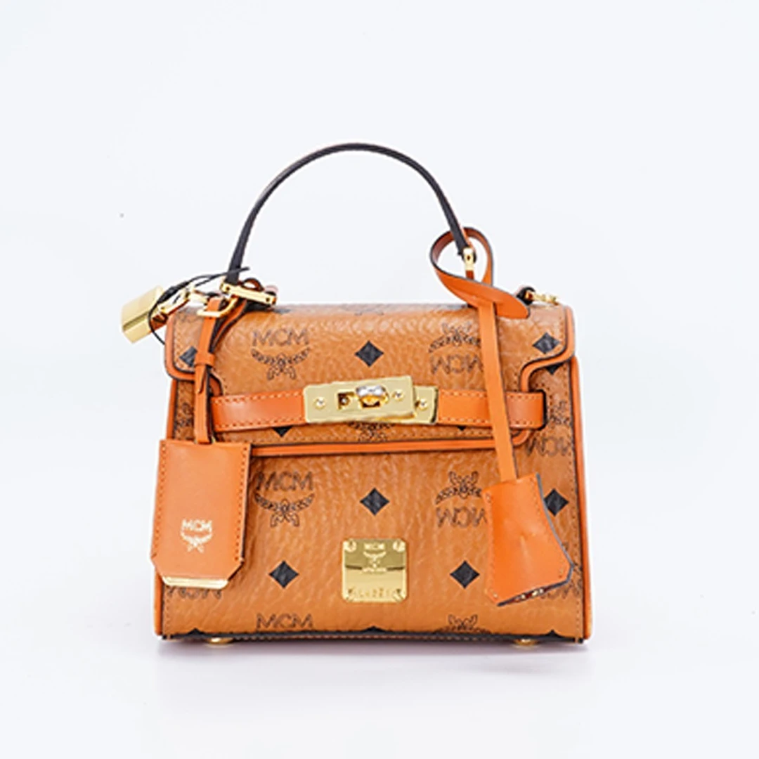 95新 MCM 【MCM专属一口价】凯莉小号 干邑色/ BG22000081