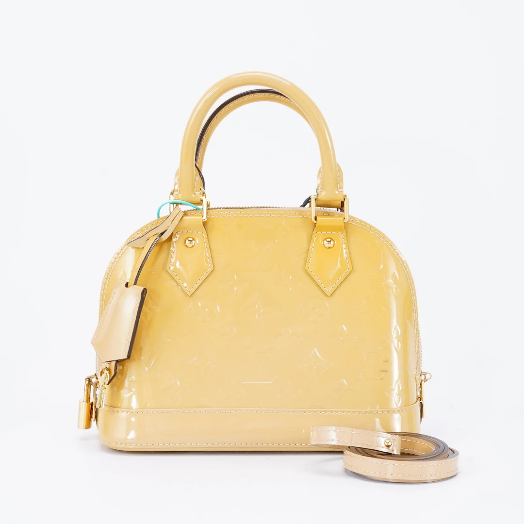 95新 LouisVuitton/路易威登 alma漆皮手提款/BG22012415