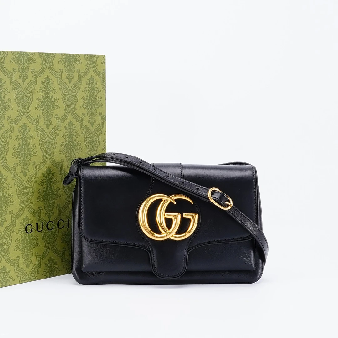 95新 GUCCI/古驰 【桔夕静文】arli邮差包/BG22000528