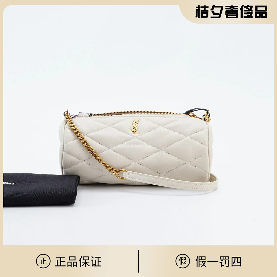 95新 YSL/圣罗兰 sade圆筒包mini/BG23006435/桔夕奢品