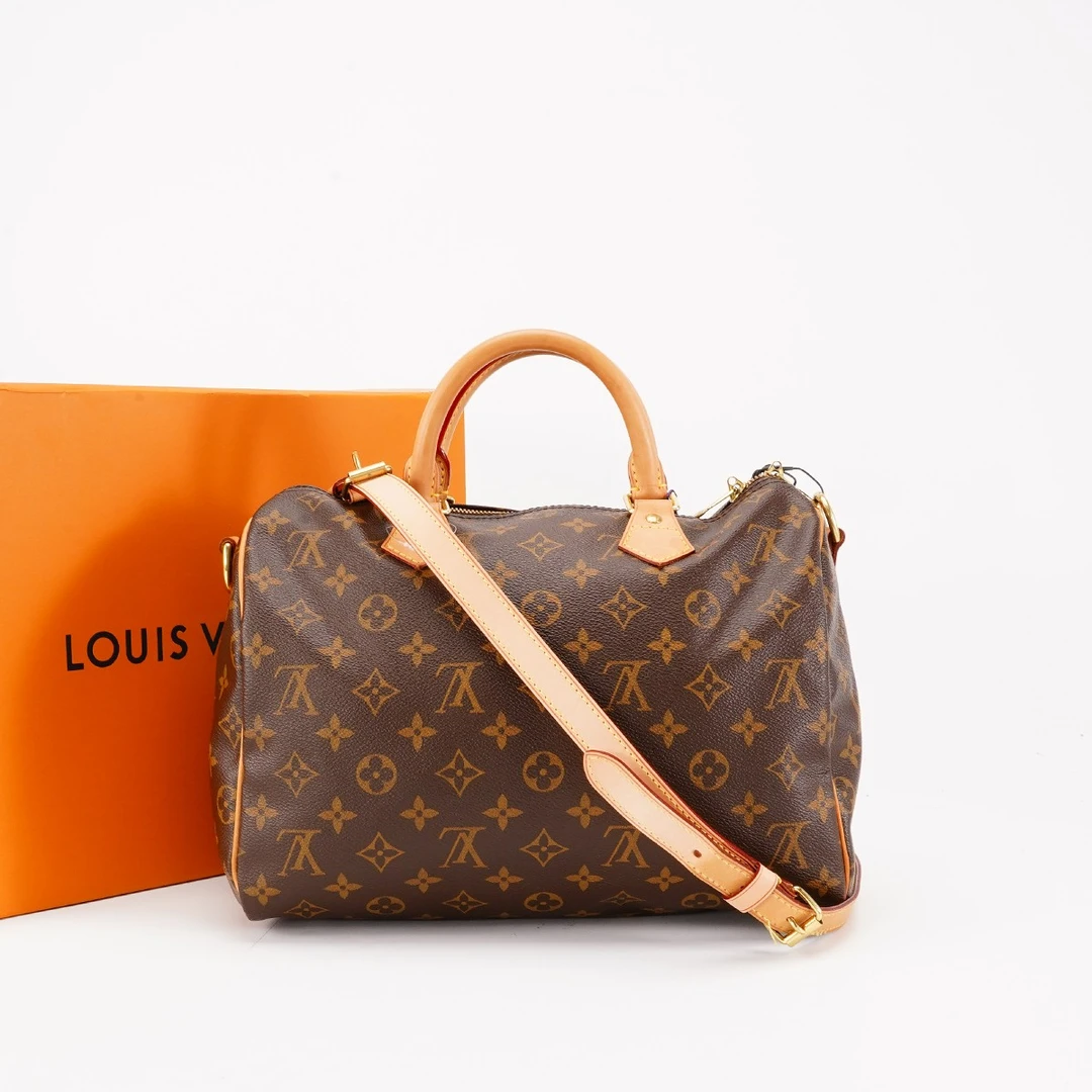 95新 LouisVuitton/路易威登 speedy30肩带款包