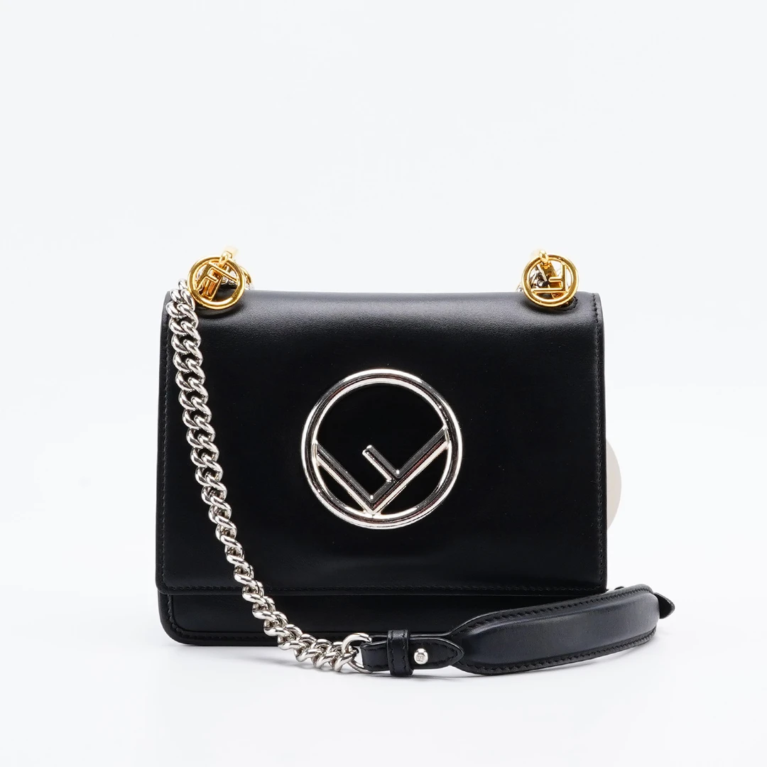 95新 FENDI/芬迪 kan I logo单肩斜挎包小号/BG23007953