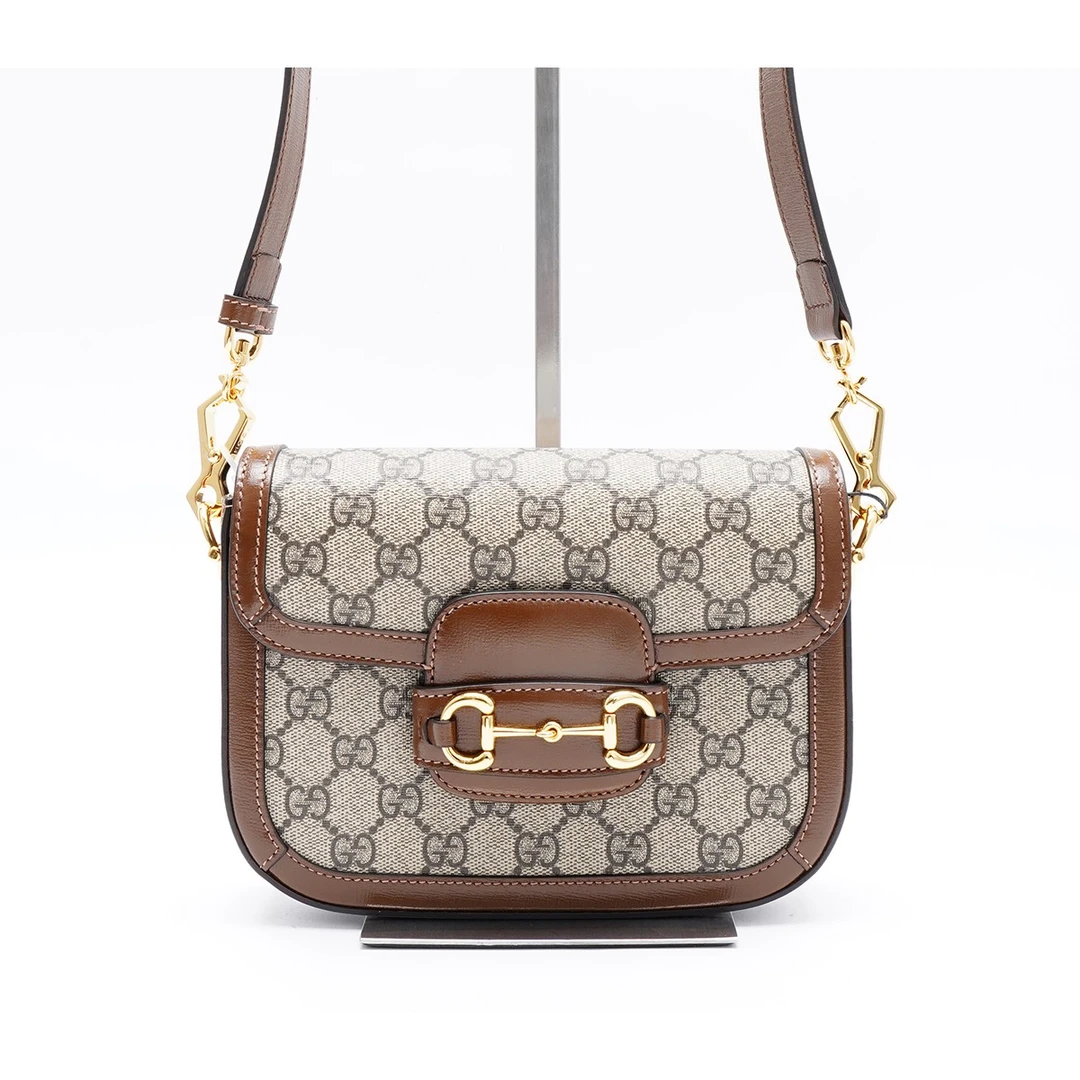 99新 GUCCI/古驰 1955mini包棕色/BG23004516/98新
