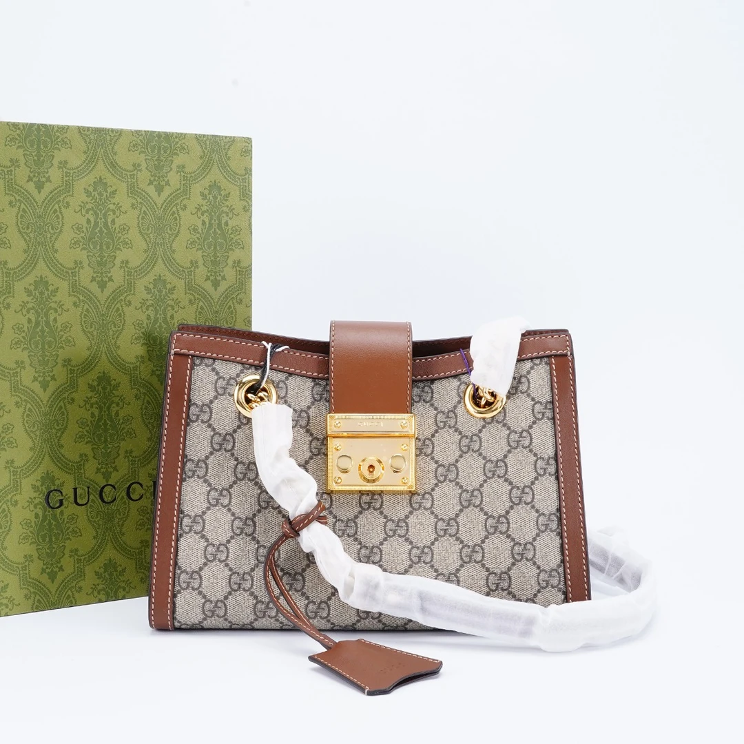 95新 GUCCI/古驰 padlock链条包小号/TS018834