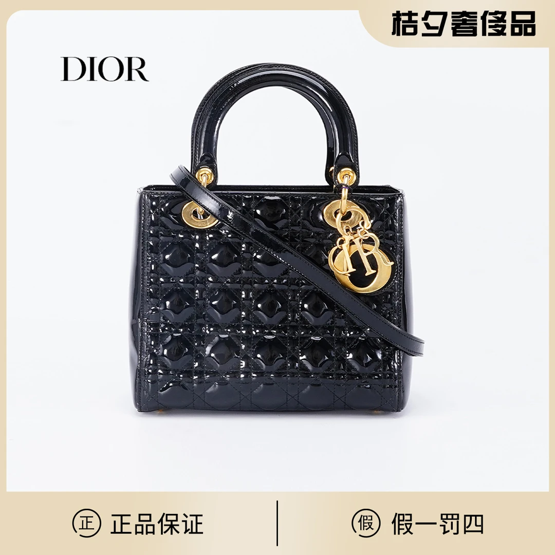 95新 DIOR/迪奥 Dior戴妃五格包黑金/BG22000064