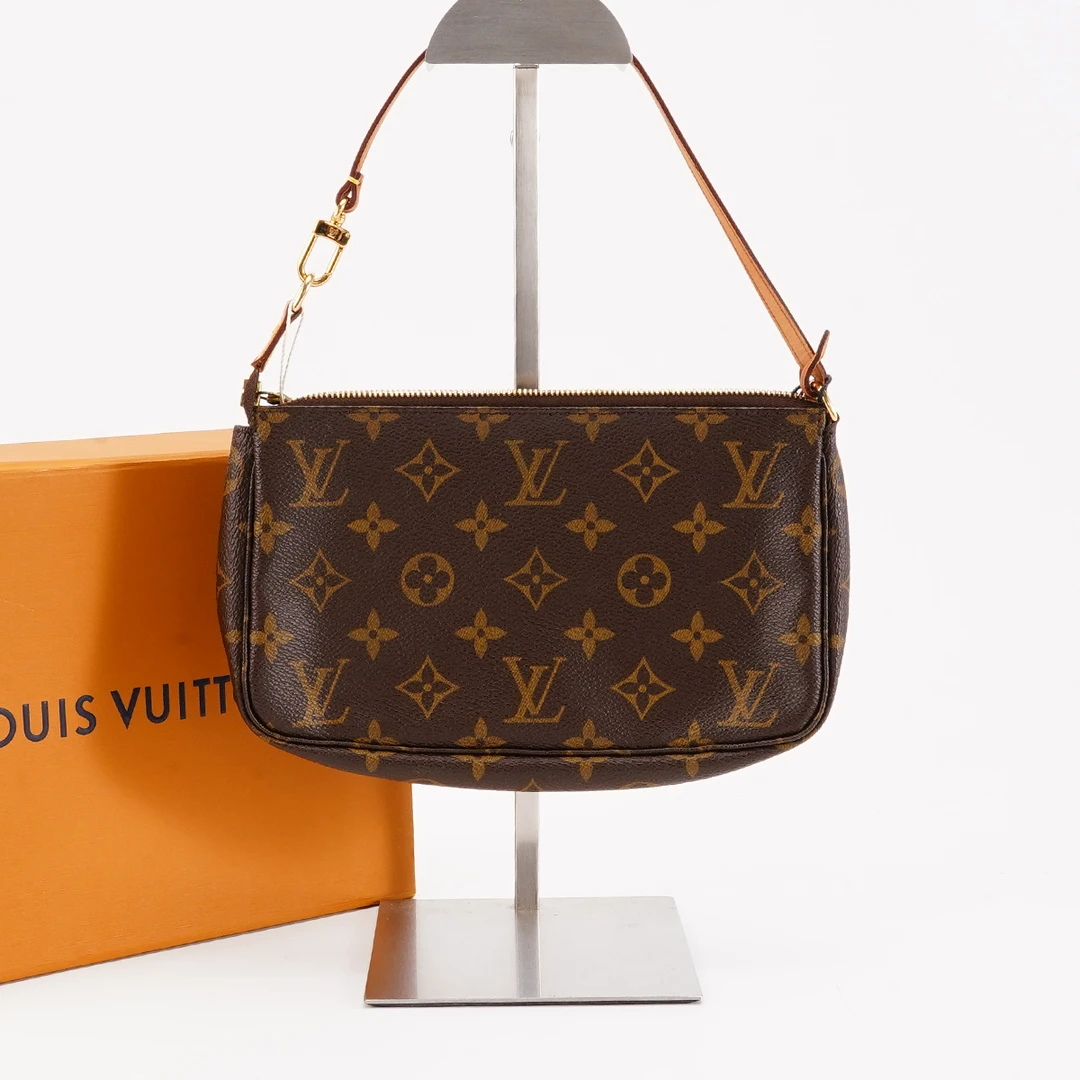 95新LouisVuitton/路易威登中古大麻将包老花/植鞣革换新
