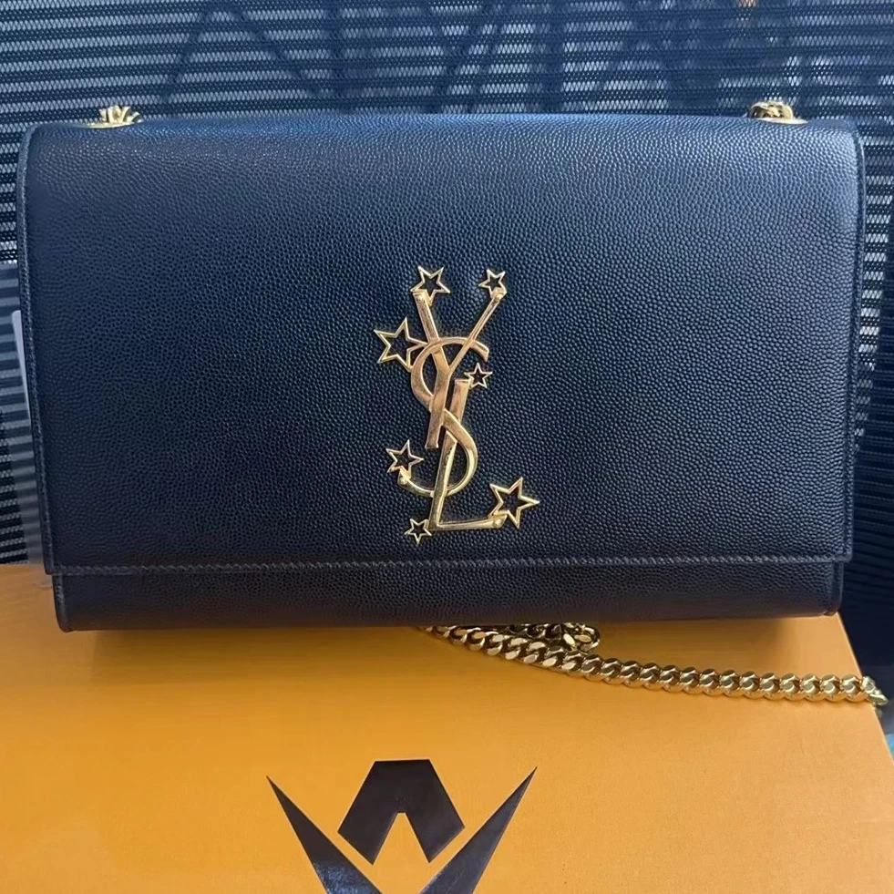 99新 YSL/圣罗兰 YSL kate中号鱼子酱星星logo/TS017970/98新