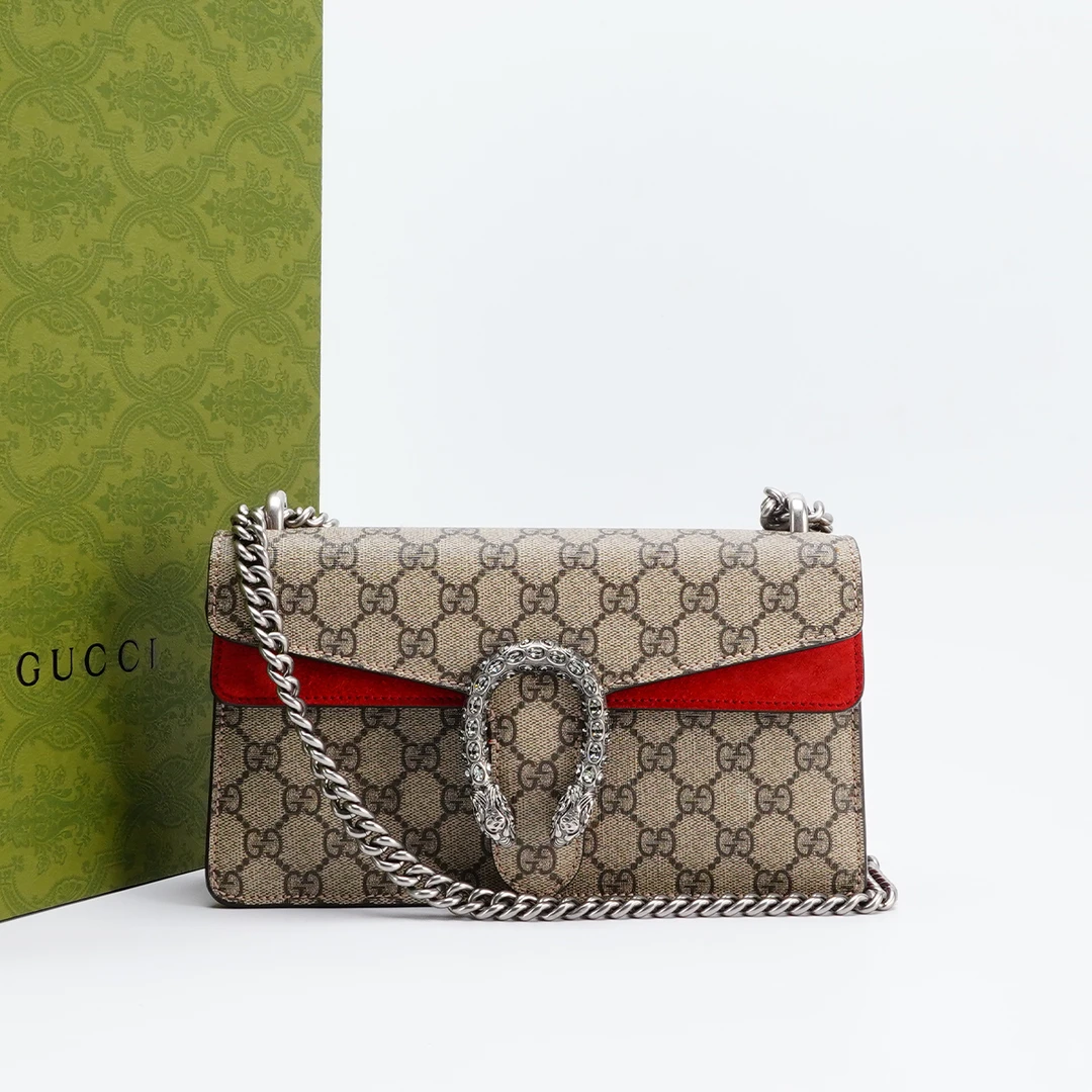 95新 GUCCI/古驰 【桔夕总店】酒神中号钻扣款/BG22017098