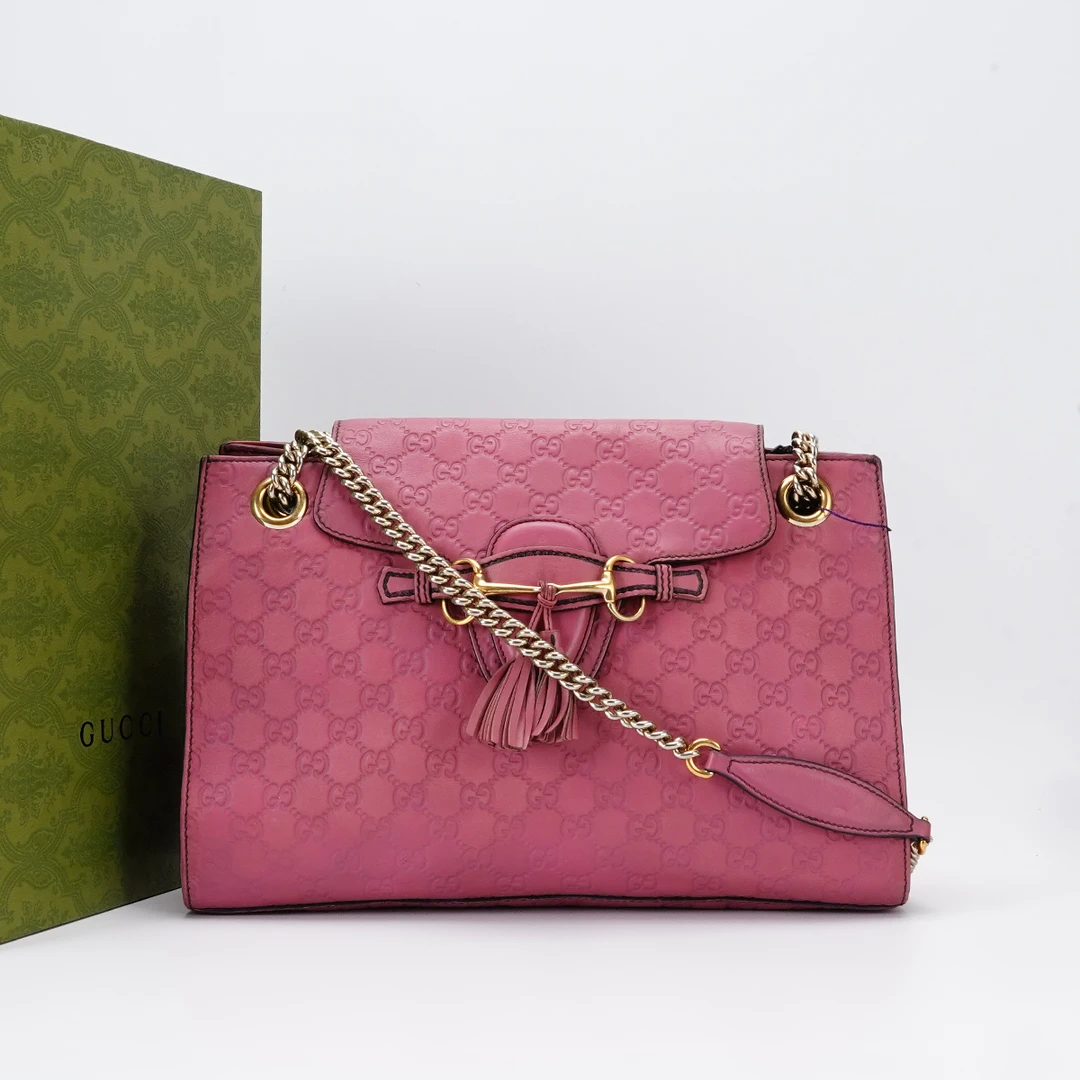95新 GUCCI/古驰 【一口价】Gucci emily大号压纹款/BG23005077