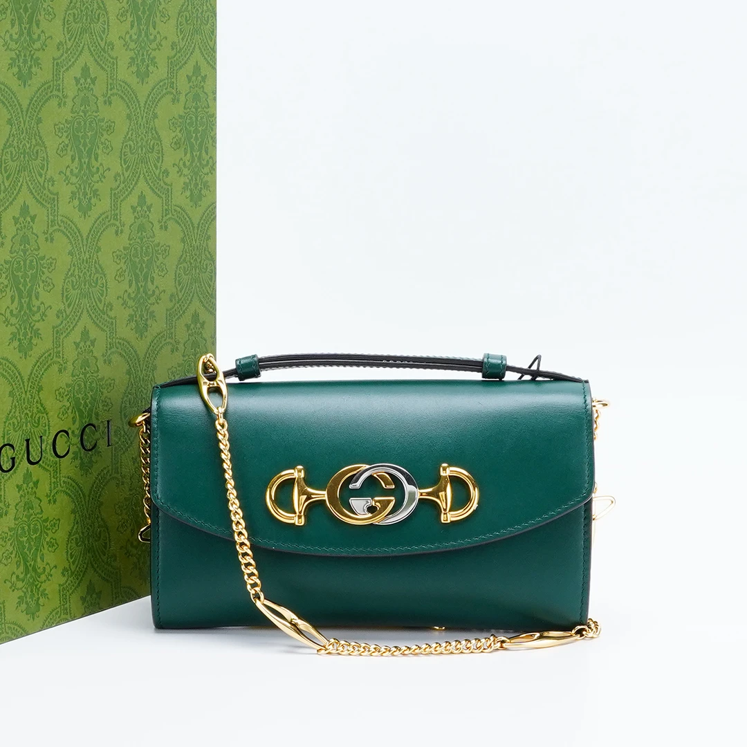 95新 GUCCI/古驰 zumi链条包小号/BG23007632