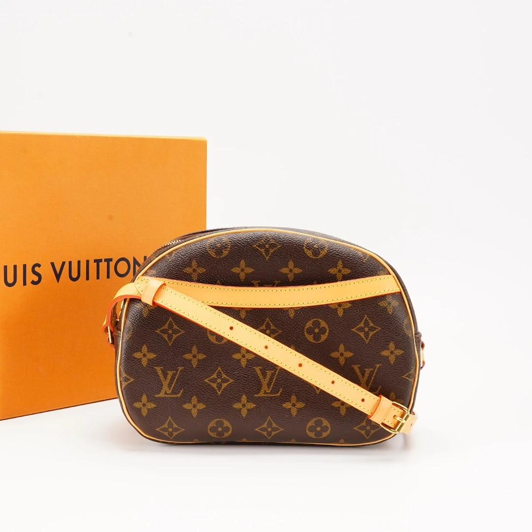 95新 LouisVuitton/路易威登 中古开口笑苹果包中号/植鞣革