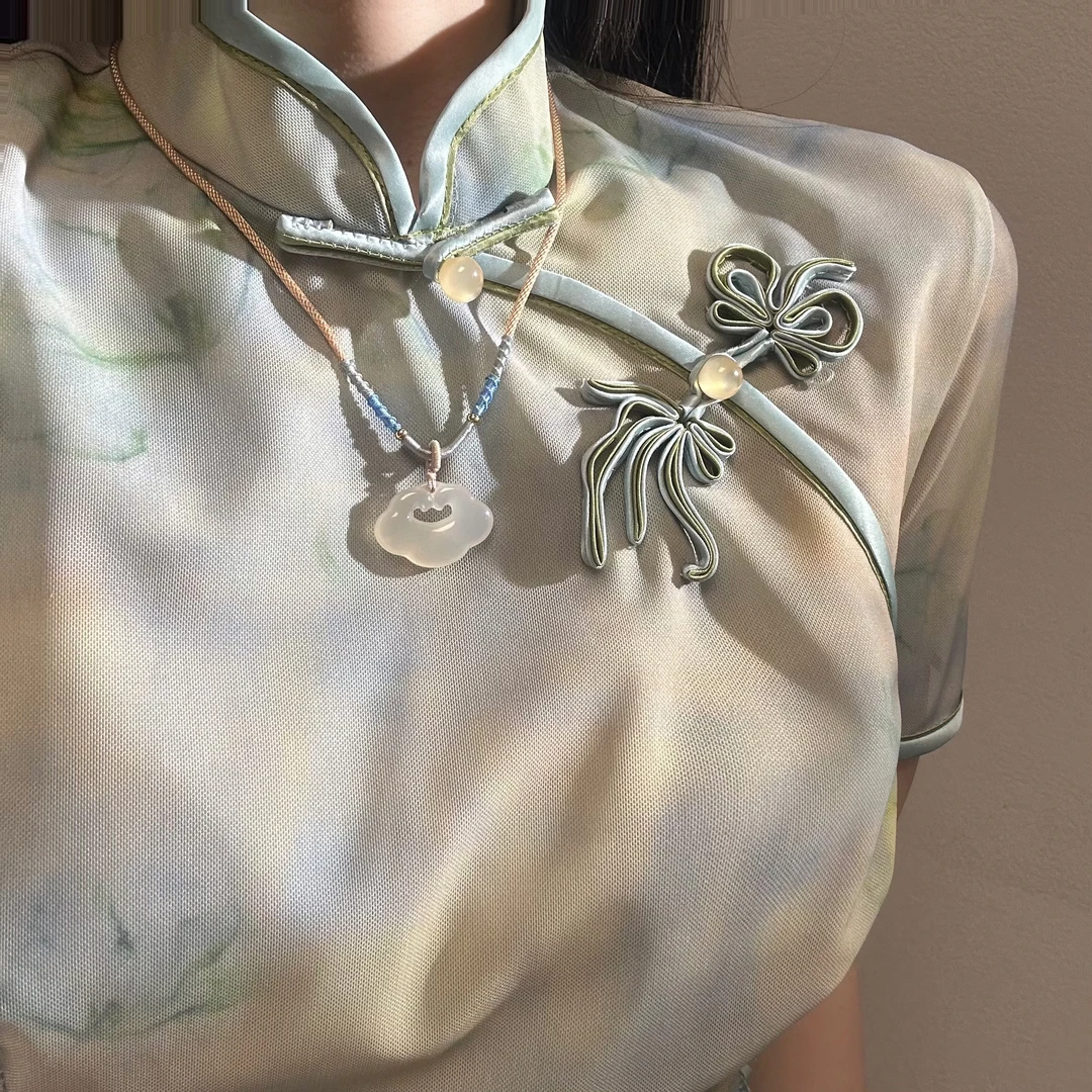 天然玛瑙/如意锁/可调节/吊坠约31*23*7mm/多样性发货其中一个