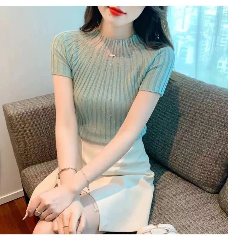 B1061-B1070毛衣小清新时尚秋冬休闲百搭高领厚毛衣