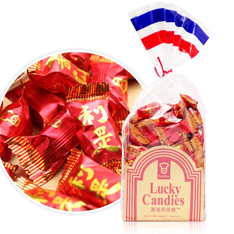 香港糖果嘉顿Garden利是糖350g送礼年货宿舍童年小吃小零食yy