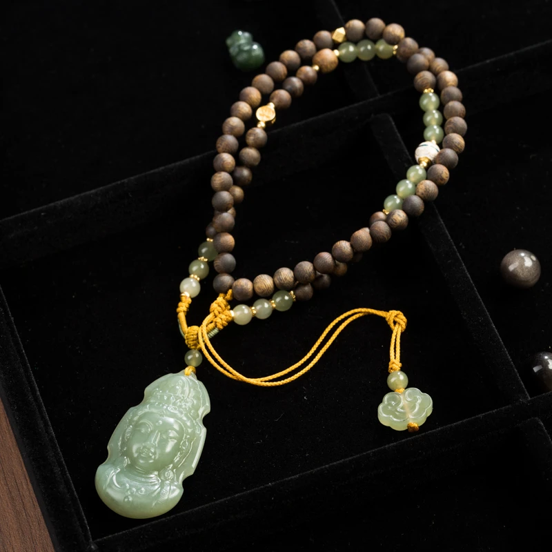 【梵音】奇楠沉香0.6观音项链