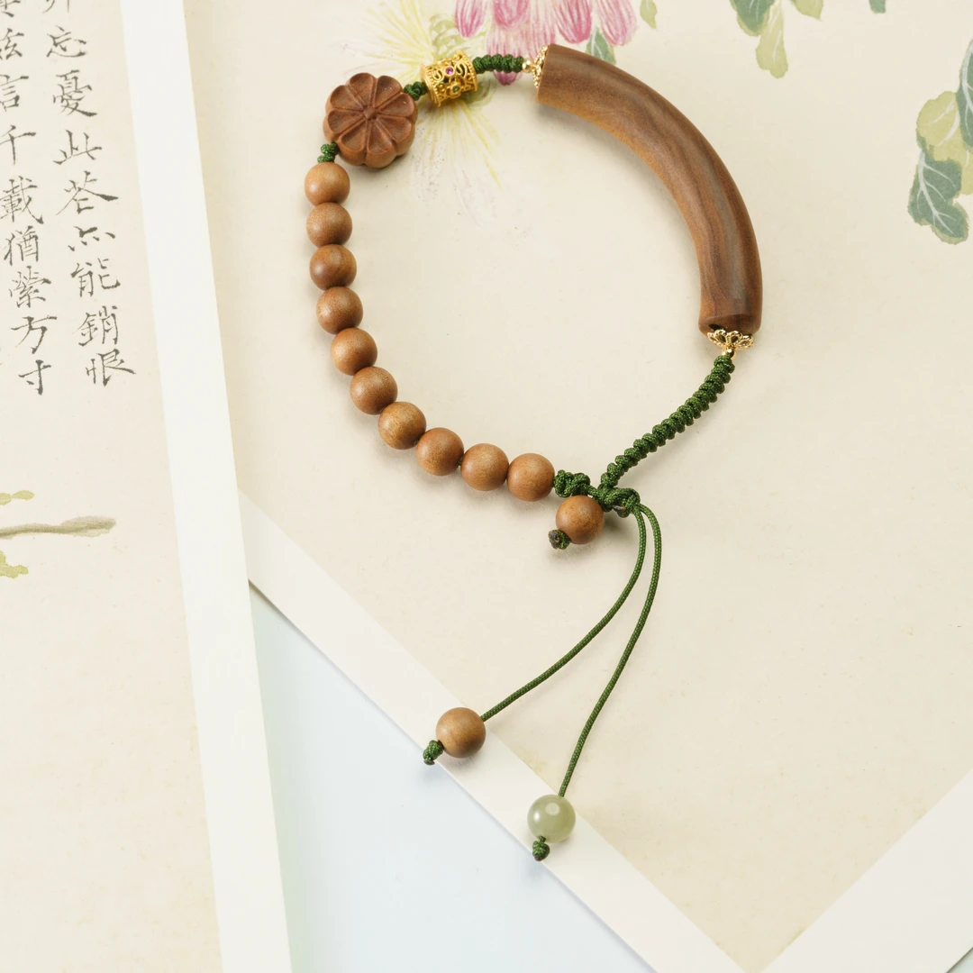 【半夕】老山檀编织手串