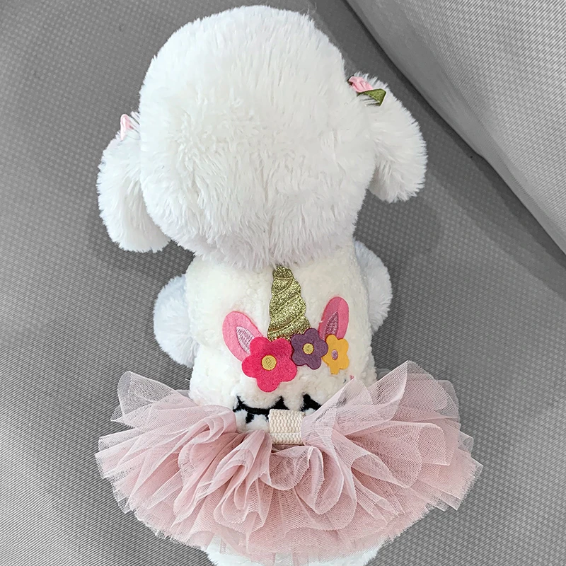 狗狗衣服冬天加绒加厚棉衣泰迪博美比熊可牵引公主裙宠物小狗裙子