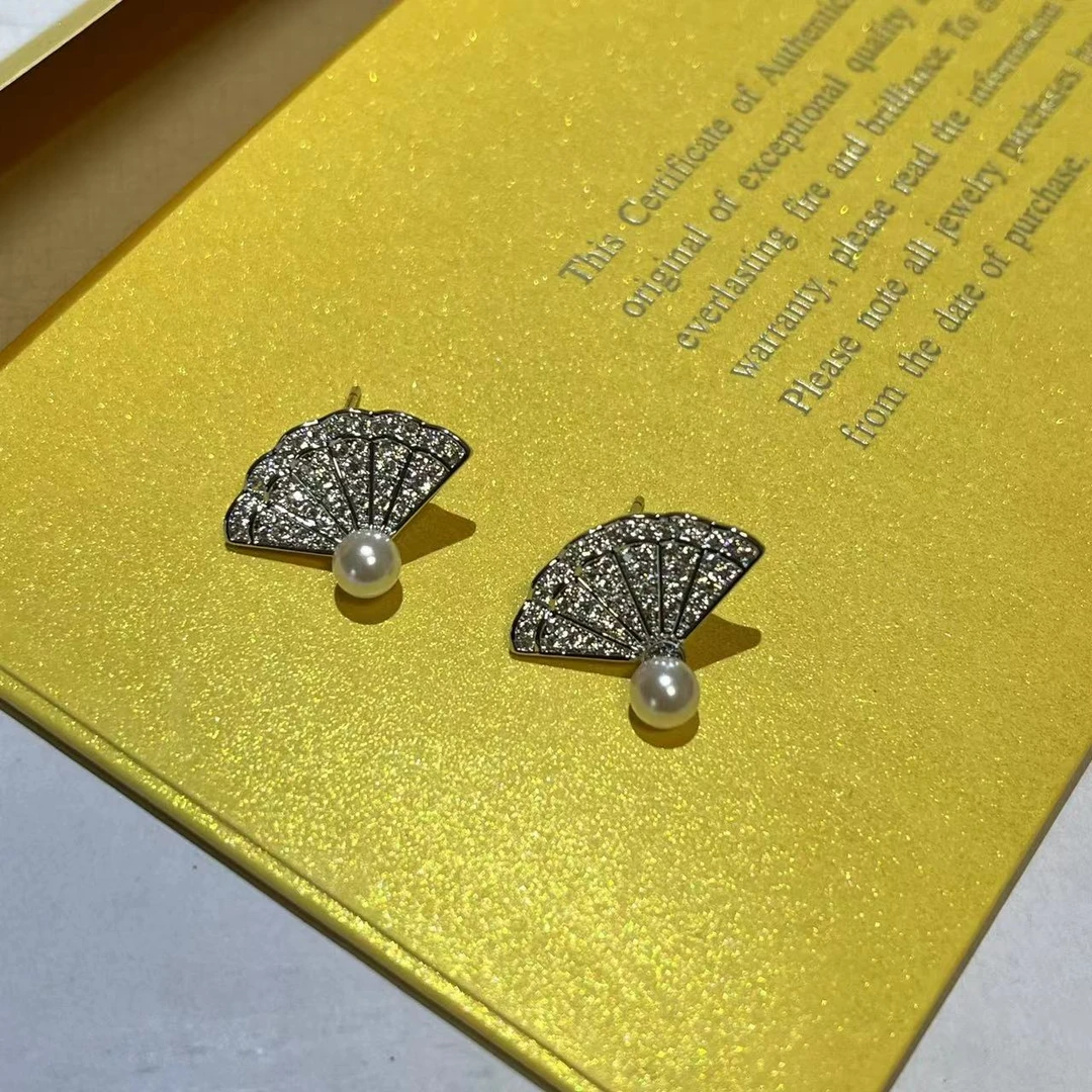 铜合金仿珍珠耳饰 时尚气质百搭耳饰6075