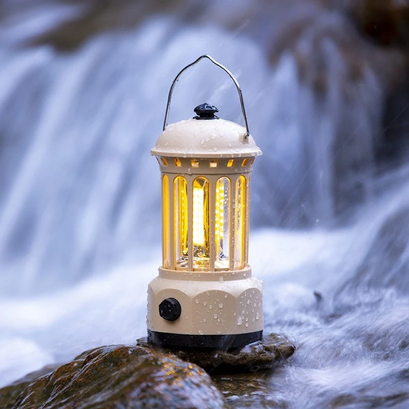 旅鹿露营野营氛围帐篷茶空间复古马灯男士游泳裤2025新款旅游装备