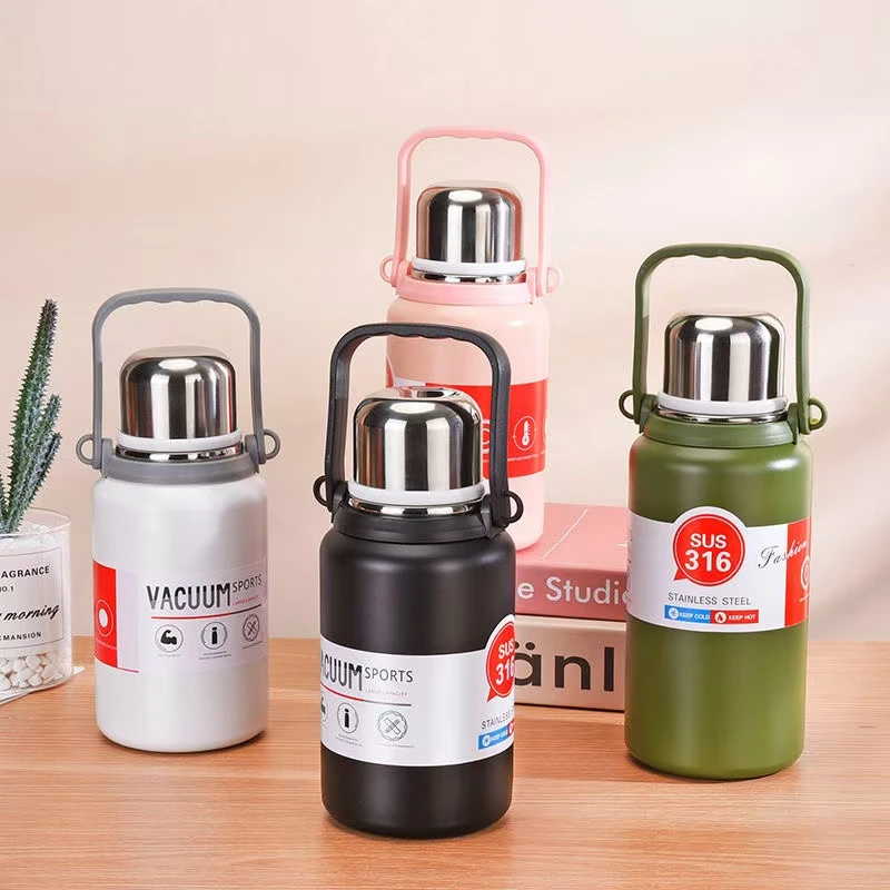 【破价补贴】大容量背带手提一盖两用保温壶户外真空 超长