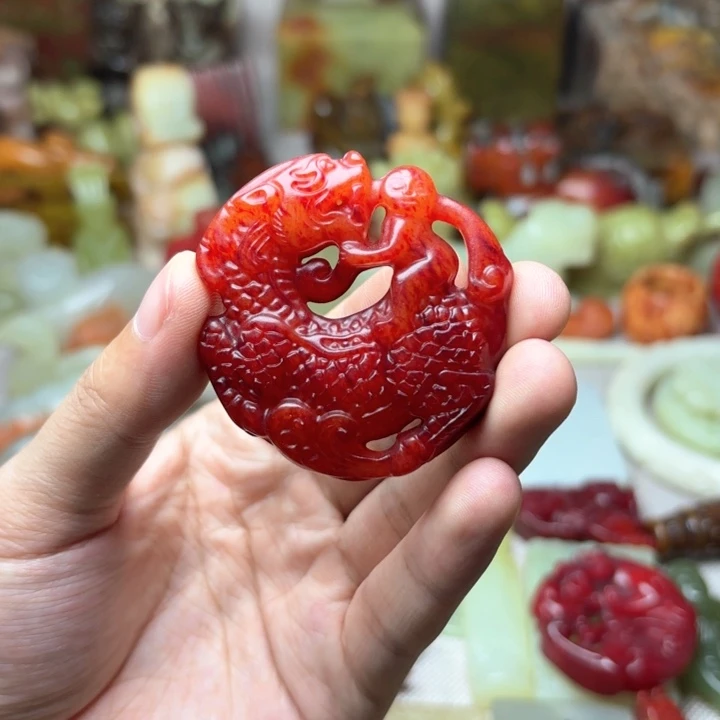 白玉菩提吊坠———
