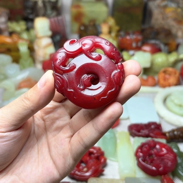 白玉菩提吊坠——-