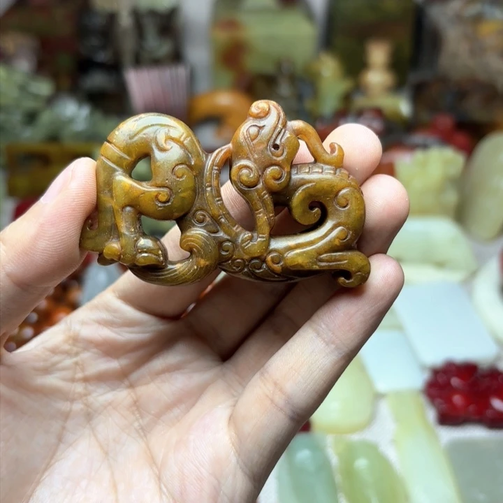 白玉菩提吊坠———-