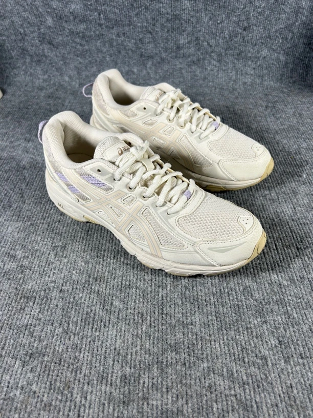 二手正品40.5码257 Asics 越野跑步鞋 女款 米白粉