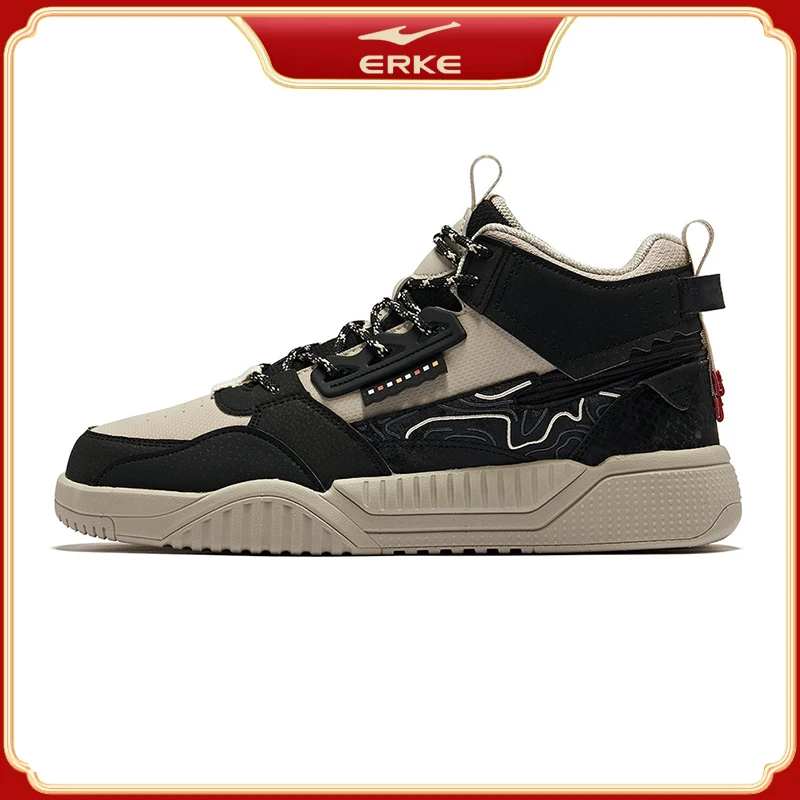 鸿星尔克 | 春夏款滑板减震保暖男鞋休闲时尚运动鞋-11122401145