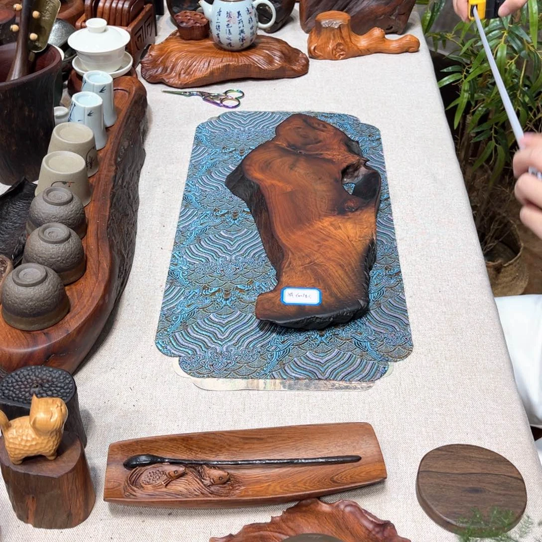 缅甸花梨干泡茶盘