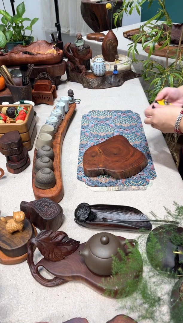 【闪购商品】缅甸花梨干泡壶承