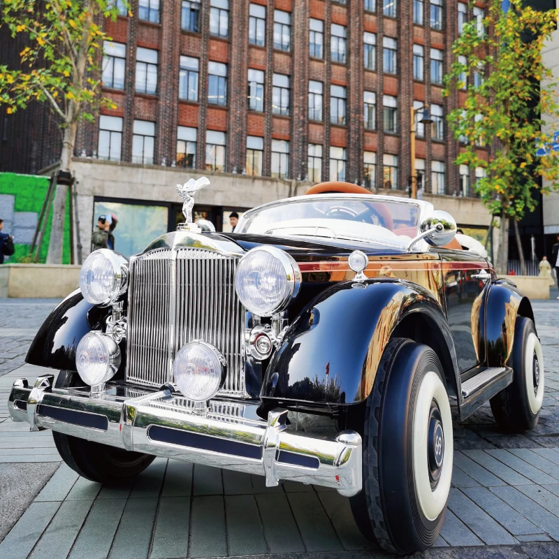 劳斯莱斯儿童电动汽车2-6岁小孩电动车四轮宝宝遥控玩具车3-12岁