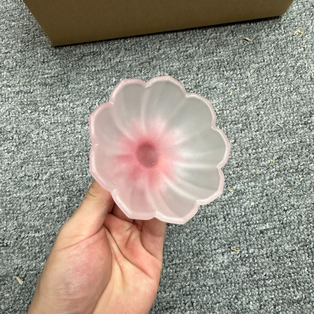 粉琉璃高足花口杯(fl1)