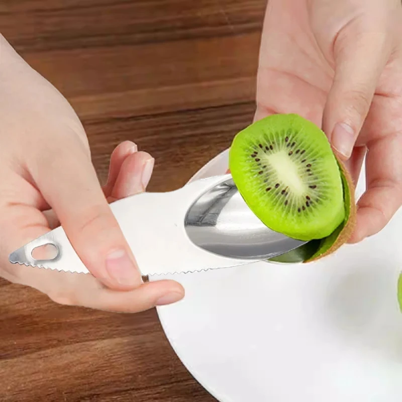 【俞文】不锈钢猕猴桃挖果器去皮挖勺器猕猴桃挖勺奇异果刀
