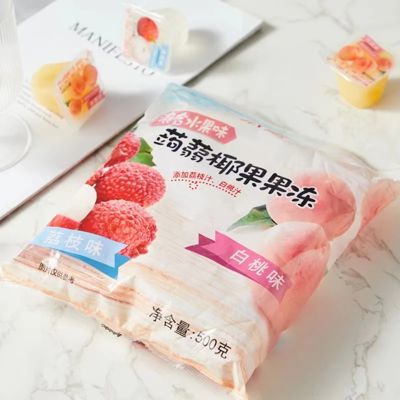 果冻果味荔枝白桃味即食
