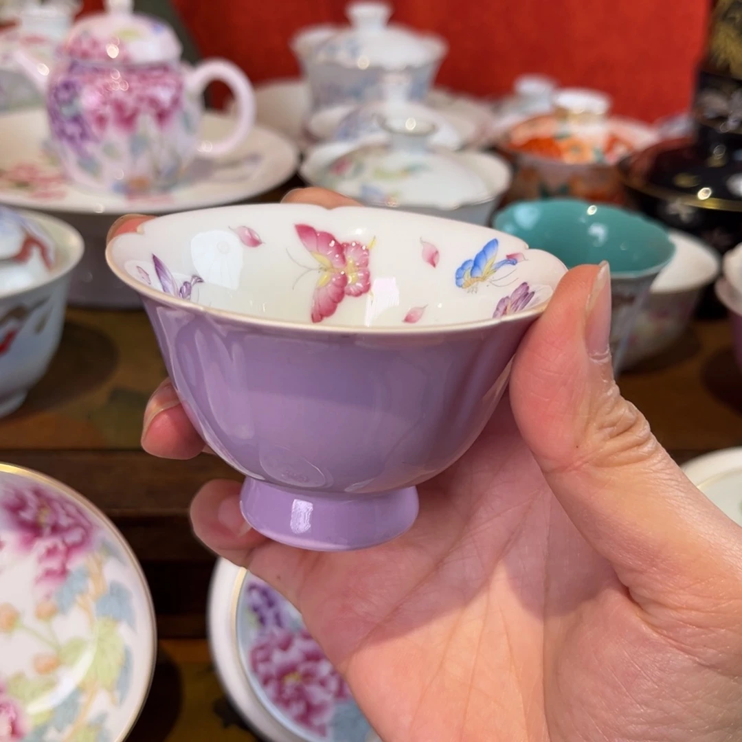 太****明景德镇手绘陶瓷茶具微瑕