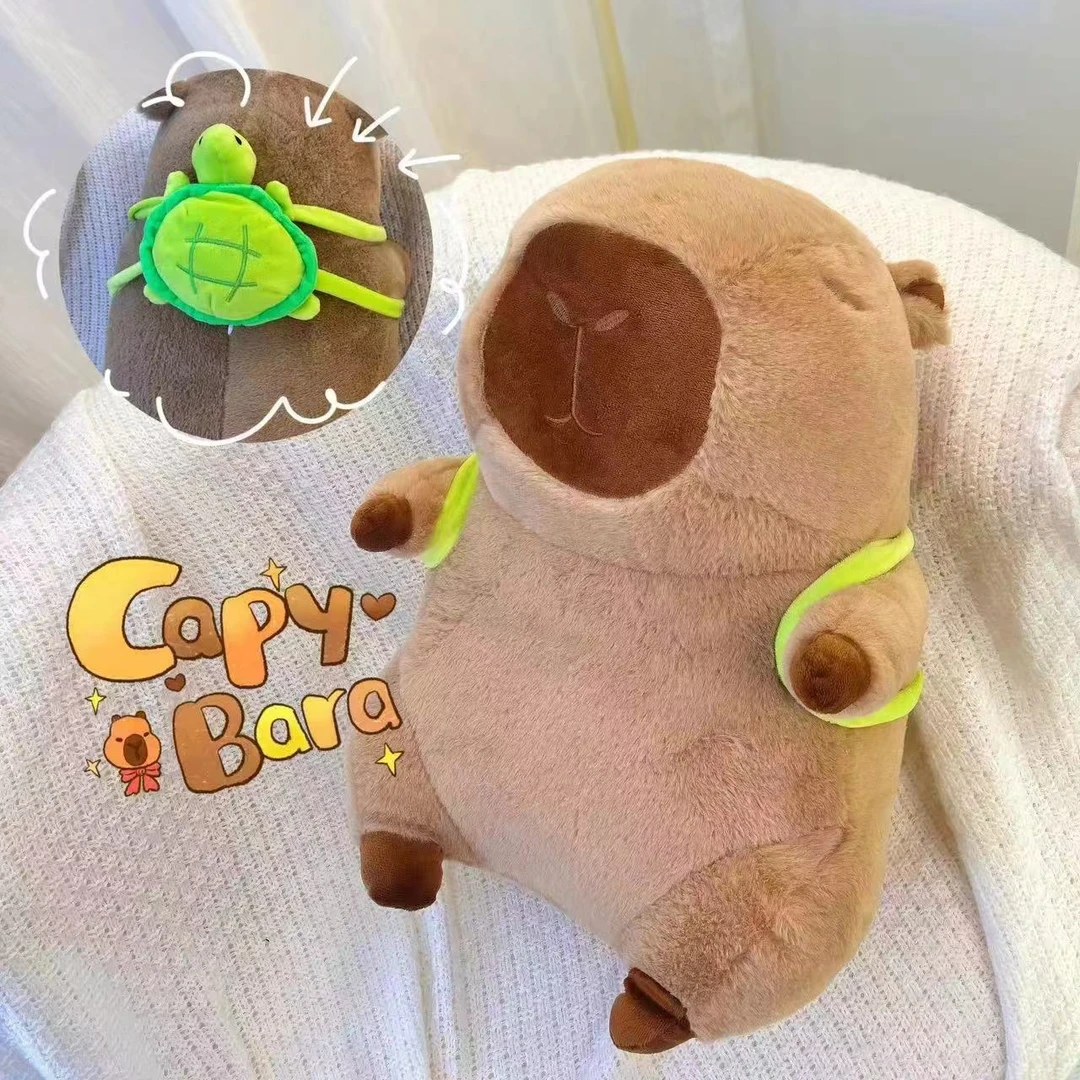 卡皮巴拉毛绒玩具可爱水豚抱枕柔软闺蜜礼物