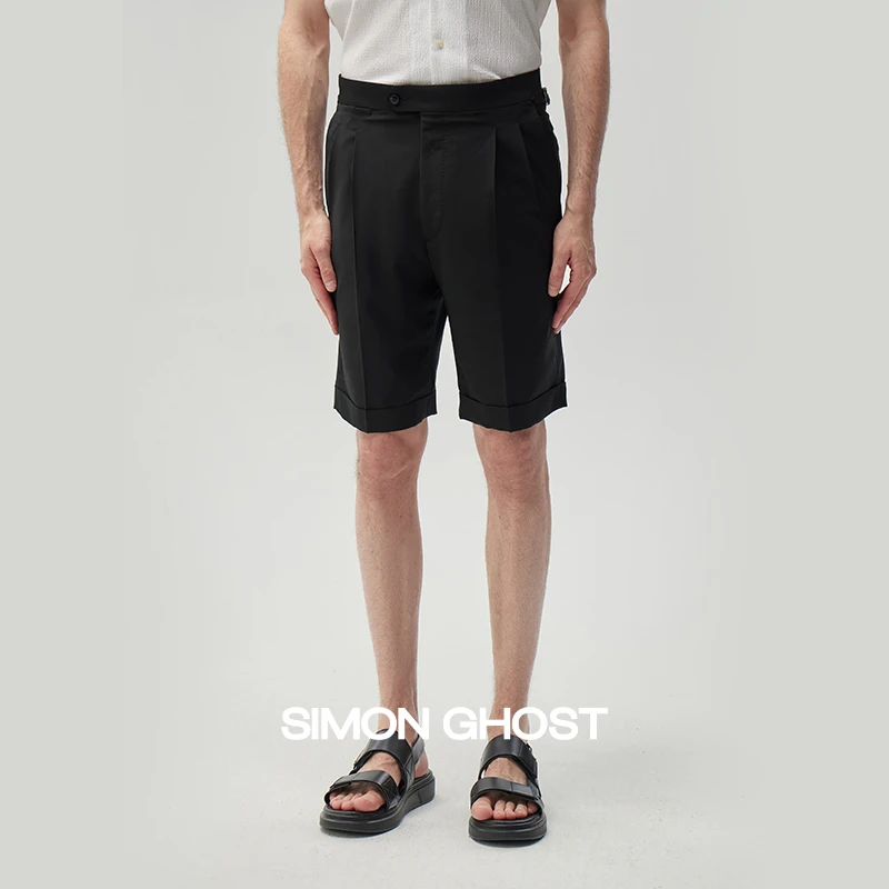 夏季短裤男士含羊毛面料那不嘞斯裤商务休闲裤直筒舒适百搭五分裤