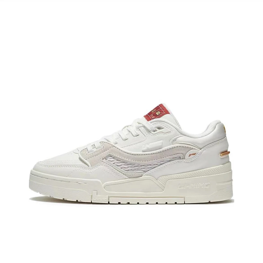 LI-NING/李宁【特价断码】低帮休闲板鞋 复古潮流 云雾白（37.5码）