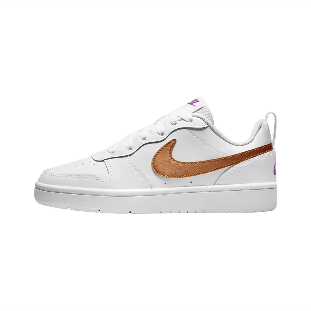 NIKE/耐克【特价微瑕】Court 低帮休闲板鞋复古 白金色（38码无原盒）