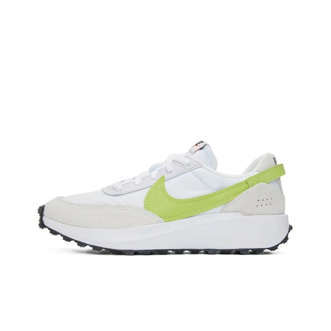 NIKE/耐克【断码特价】运动休闲鞋透气复古低帮轻便白绿（35.5码）
