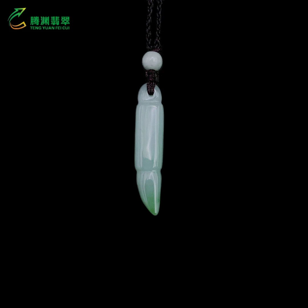 腾渊天然翡翠文昌笔吊坠女款