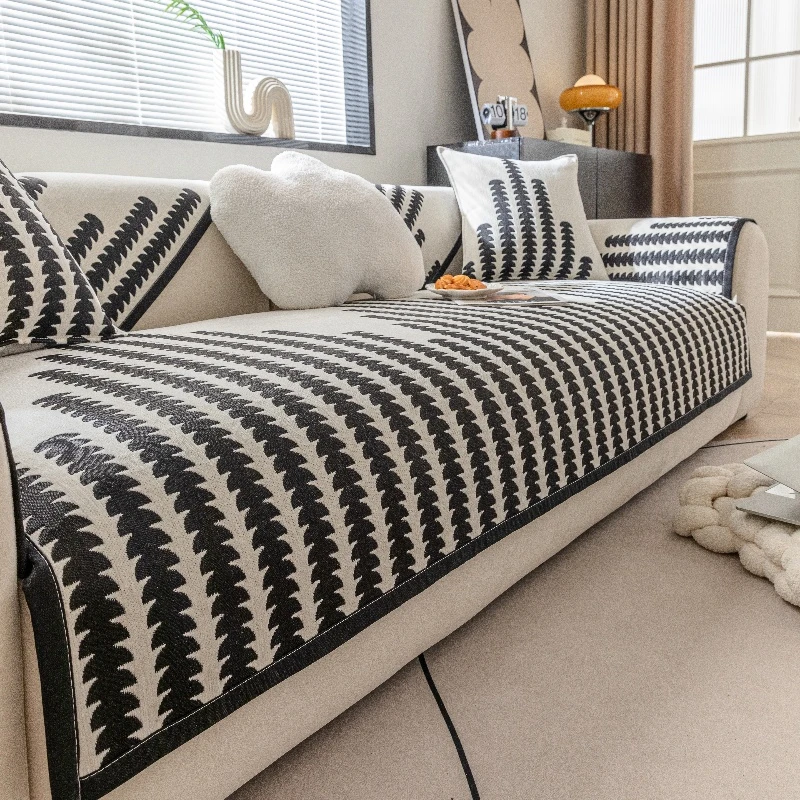 贵族沙发套罩新款沙发垫四季通用雪尼尔防滑轻奢高档沙发套盖布