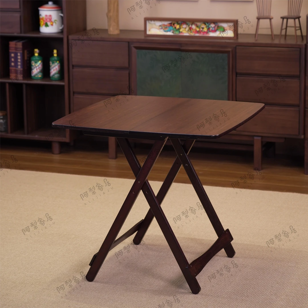 【80cm】折叠桌餐桌家用桌子吃饭桌简易小型折叠桌椅便携摆摊桌方桌