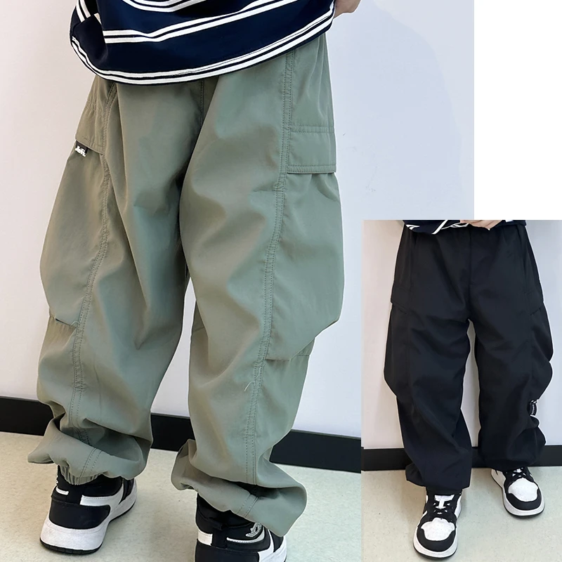 男童秋装长裤中大童春秋季韩版休闲裤男孩潮流耐磨防水运动工装裤