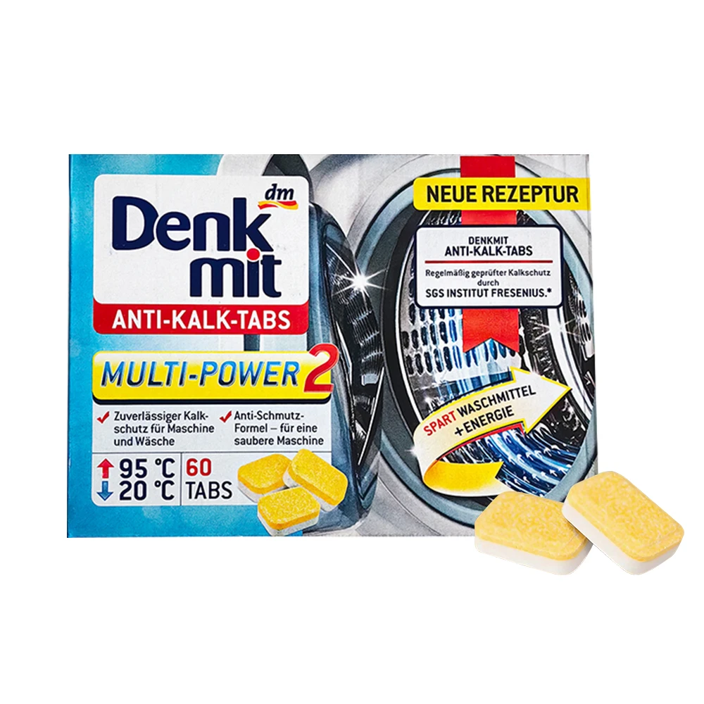 ZB德国 Denkmit 洗衣机槽去水渍泡腾片 60块 4280