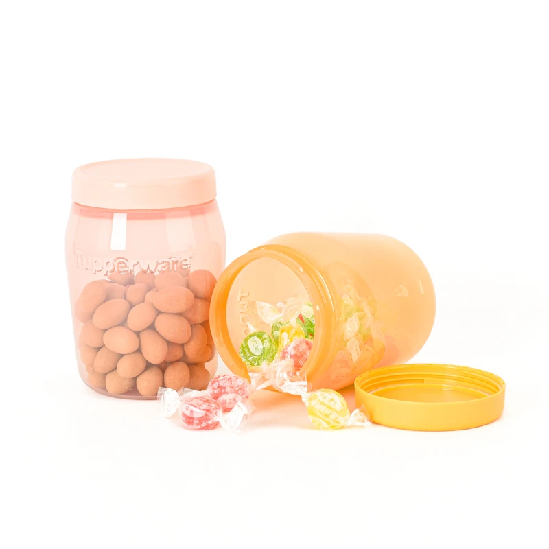 特百惠 550ML迷你密封圆罐 冷藏收纳保鲜盒 圆形零食干货盒