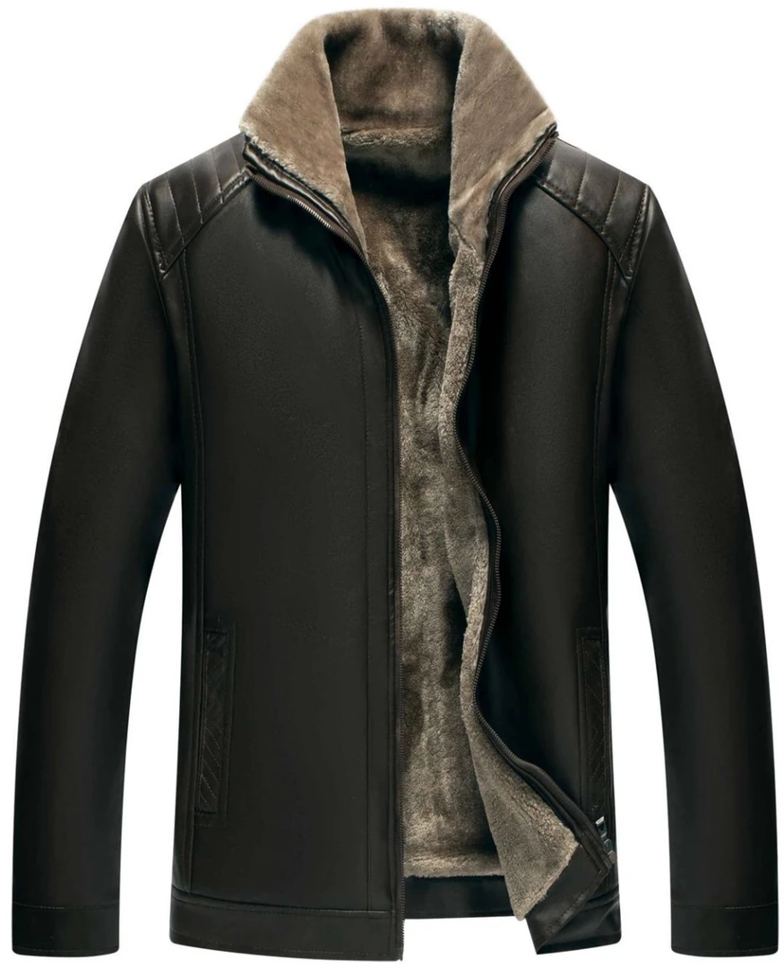 粉丝专属 梵诗顿·保罗 2024新款男士休闲保暖皮衣休闲秋冬季-A011