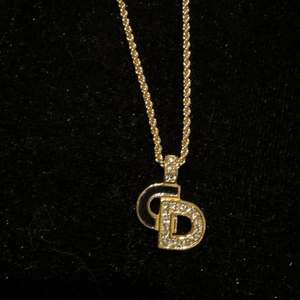 大吉中古/dior迪奥珐琅cd项链