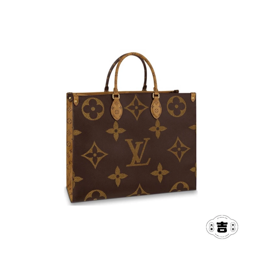 95新  大吉中古/LV on the go大号手提包/公价24500